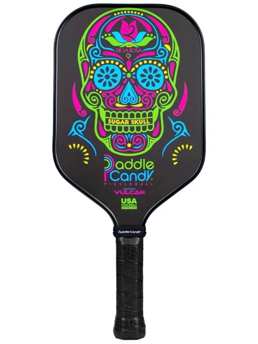 Vulcan Paddle Candy Sugar Skull Pickleball Paddle Polypropylen